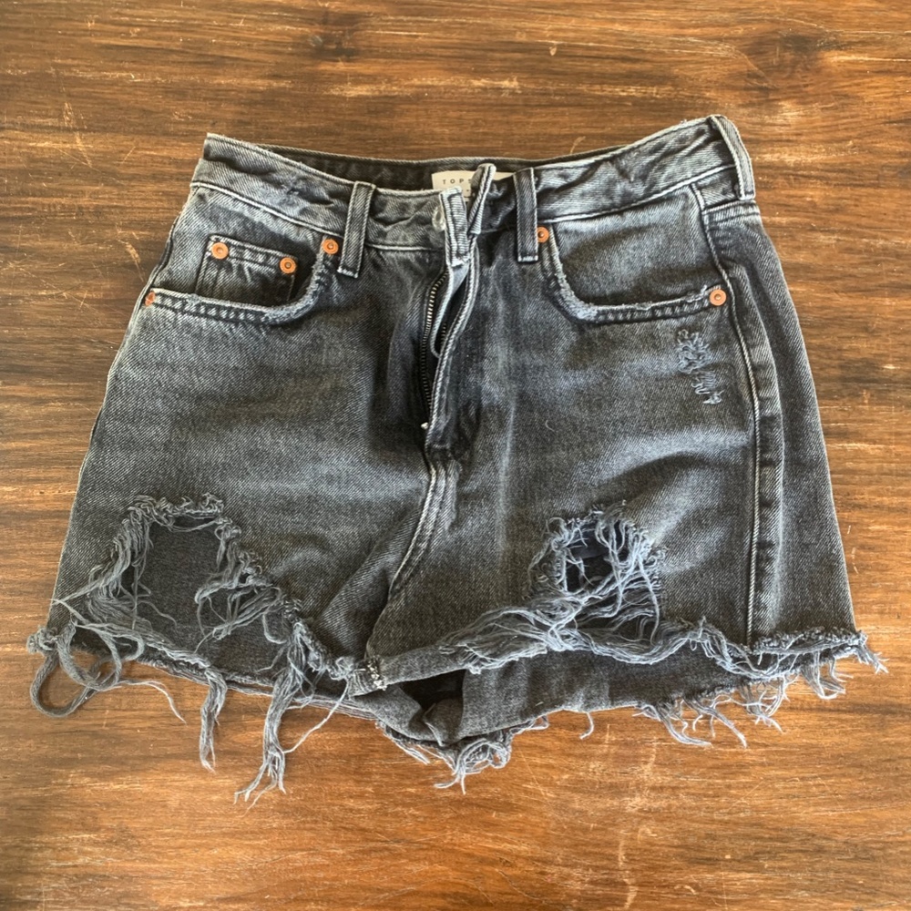 Top shop Mom distressed denim jeans